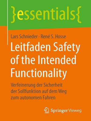cover image of Leitfaden Safety of the Intended Functionality